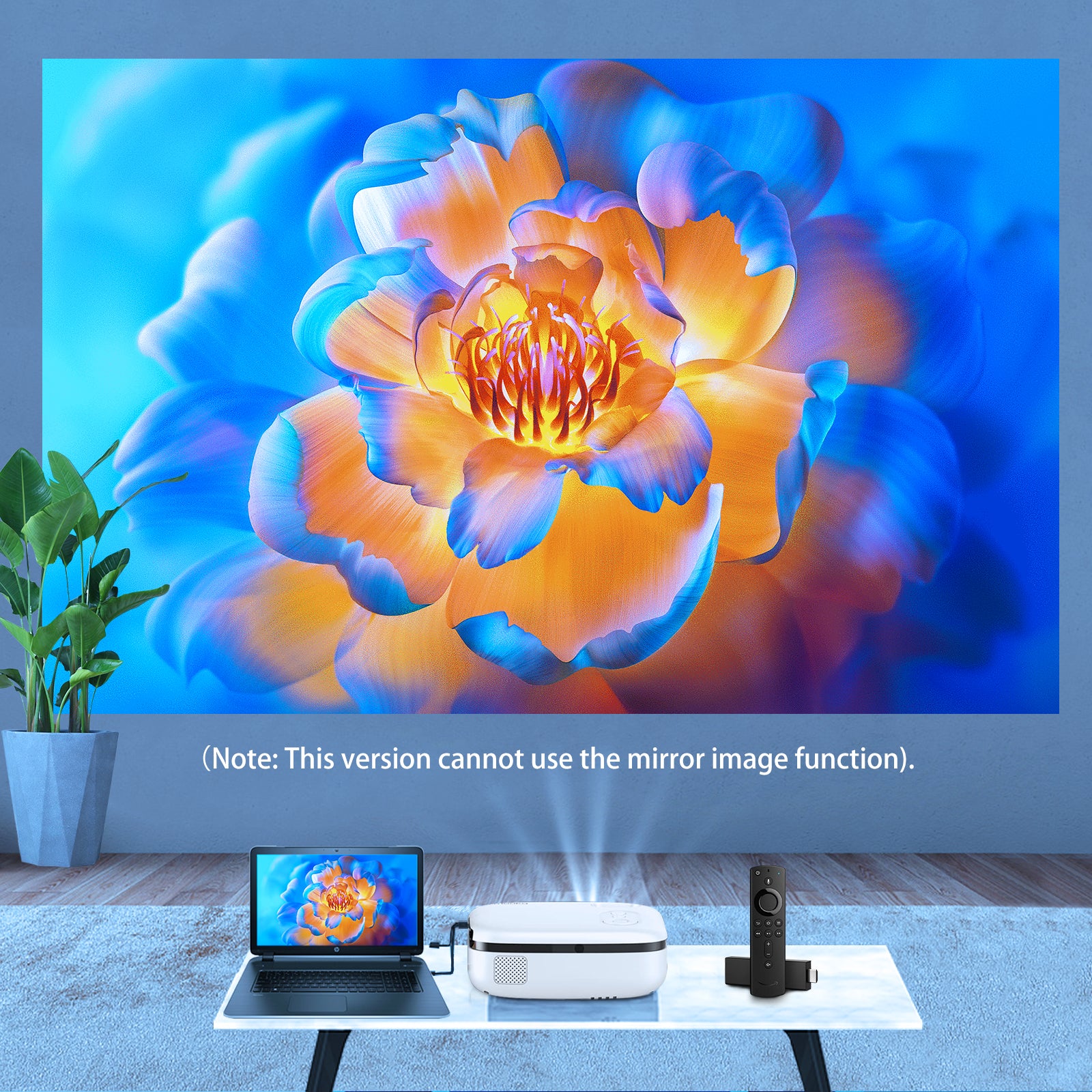 Mini Projector 9500 Lumens Home Theater 1080P Compatible HDMI/USB/AV/TV Stick